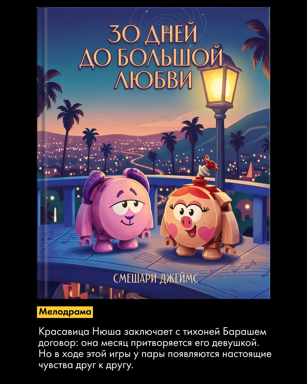 Вымышленная обложка книги — «30 дней до большой любви»